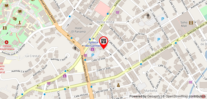 Bản đồ đến Hyatt Place Panama City Downtown