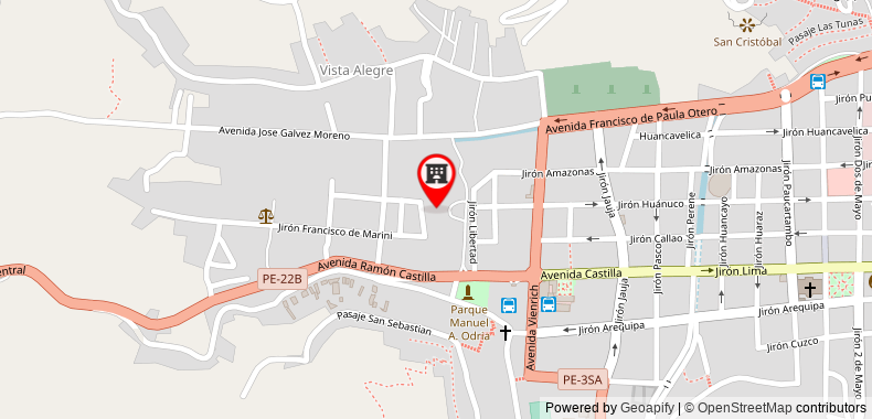 Bản đồ đến Khách sạn LP Los Portales Tarma