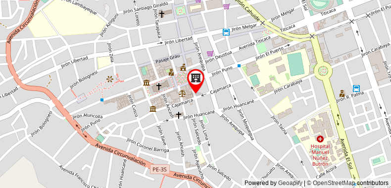 Bản đồ đến Khách sạn Casona Plaza Centro