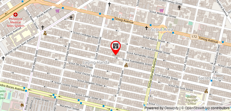 The B Hotel Quezon City on maps