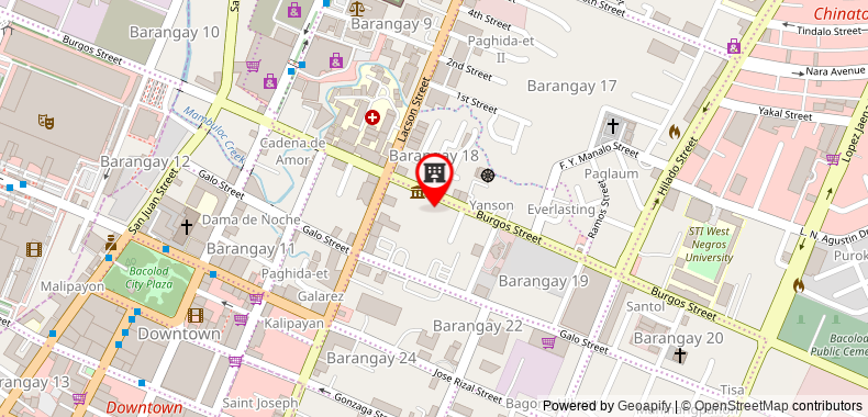 Bản đồ đến Khách sạn The White Bacolod - Burgos by HometownPH