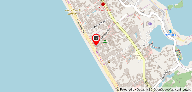 在地图上查看紅多茲高級酒店@長灘島尼基尼基努諾斯站2號