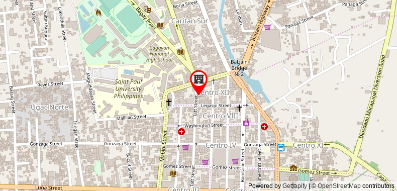 Bản đồ đến Khách sạn RedDoorz Plus @ Taj Tuguegarao