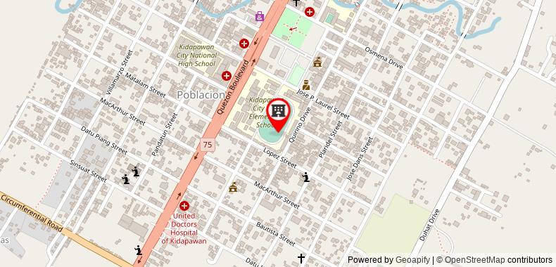 Bản đồ đến RedDoorz Plus @ Park-Lay Suites Kidapawan City
