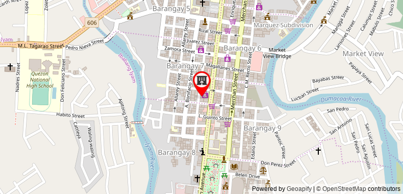 Bản đồ đến Khách sạn MEACO ROYAL -LUCENA CITY