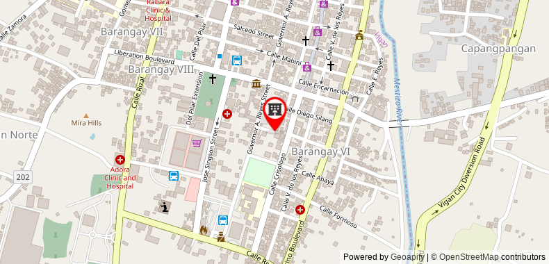 Bản đồ đến Khách sạn Mojica Residencia