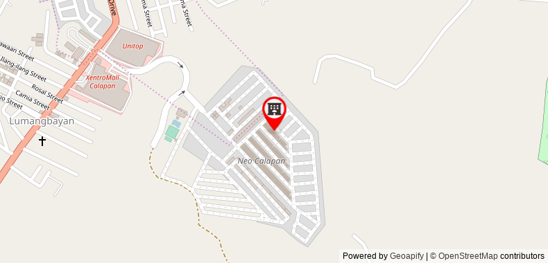 Bản đồ đến Furnished House in Calapan Subd near ROBINSON Mall