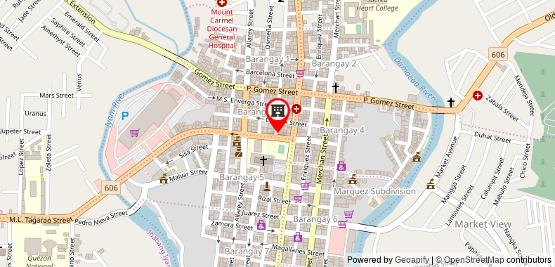 Bản đồ đến Khách sạn Queen Margarette Downtown