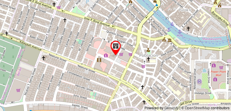 The A. Venue Hotel on maps