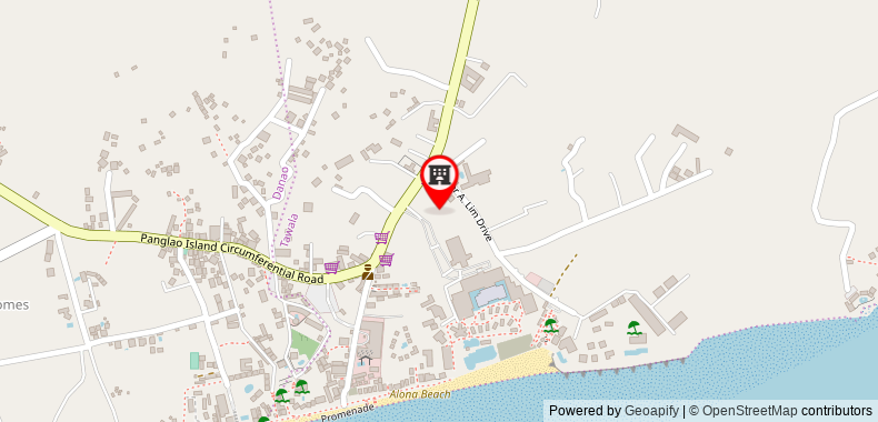 Henann Tawala Resort Bohol on maps