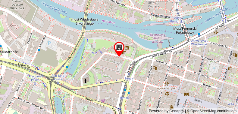 Bản đồ đến Khách sạn Dikul Market Square Wroclaw