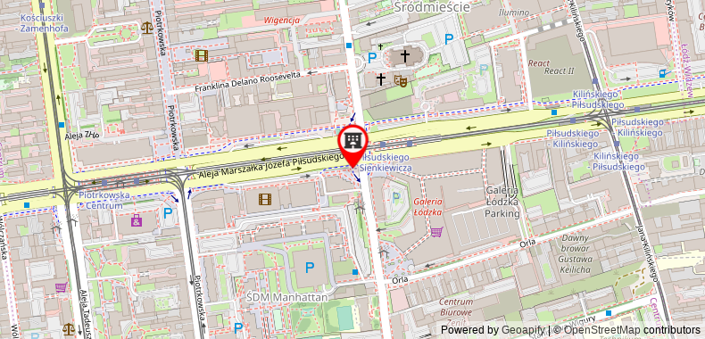 Bản đồ đến ibis Lodz Centrum