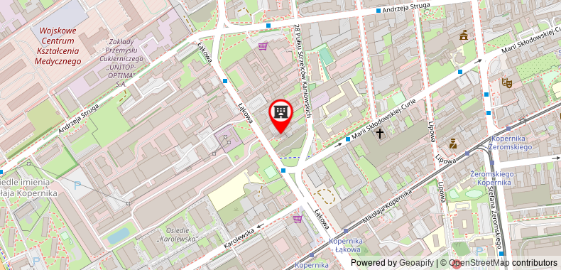 Bản đồ đến Stylish apartment near Hilton, Łąkowa 14 3a