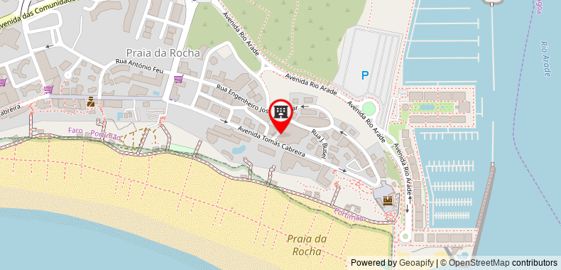 Bản đồ đến Khách sạn TURIM Algarve Mor