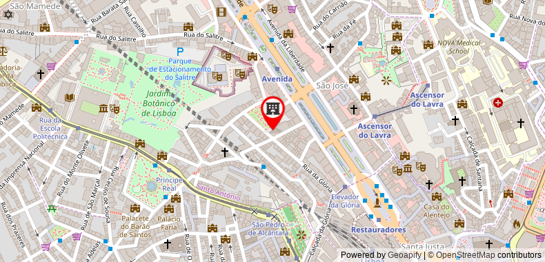 在地图上查看里斯本阿萊格里亞精品酒店