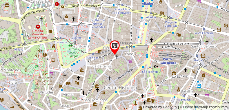 Bản đồ đến Khách sạn Bragança Oporto