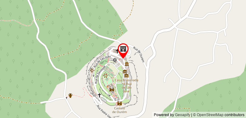 Bản đồ đến Khách sạn Pousada de Ourem - Charming