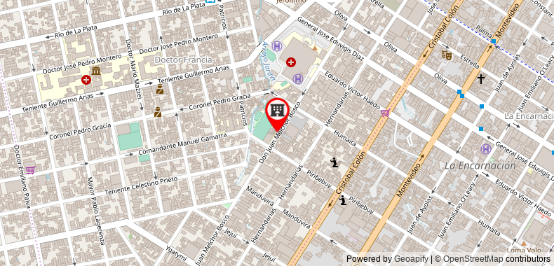Bản đồ đến Costanera Hostel Asuncion