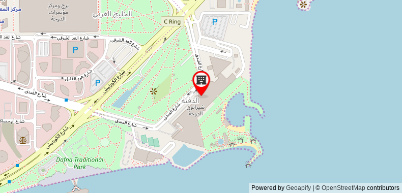 Bản đồ đến Khách sạn Sheraton Grand Doha Resort & Convention