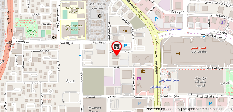 Bản đồ đến Khách sạn Mathema Premium Apart Doha