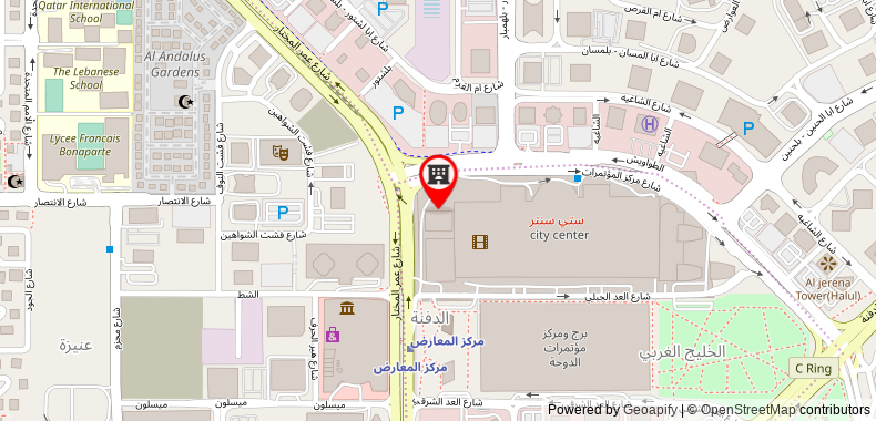 Bản đồ đến Khách sạn Marriott Marquis City Center Doha