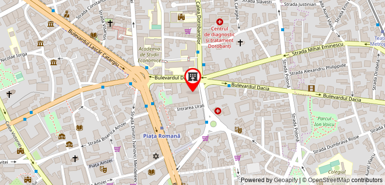Sheraton Bucharest Hotel on maps