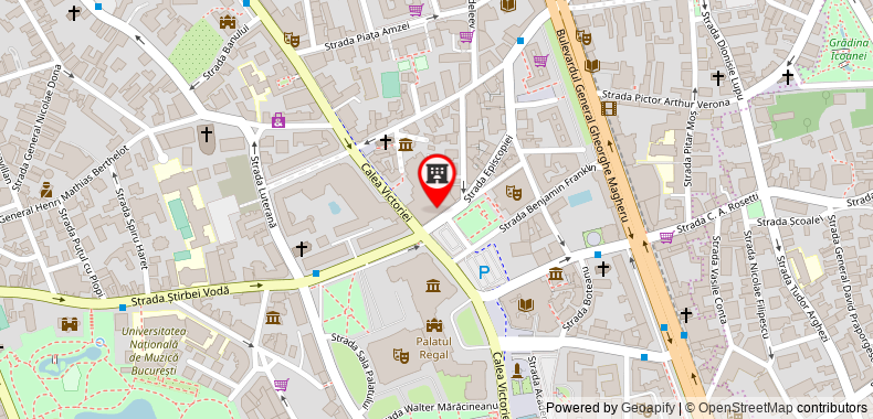 Bản đồ đến Khách sạn Athenee Palace Hilton Bucharest