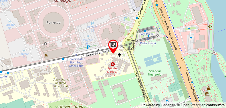 Bản đồ đến Khách sạn Pullman Bucharest World Trade Center
