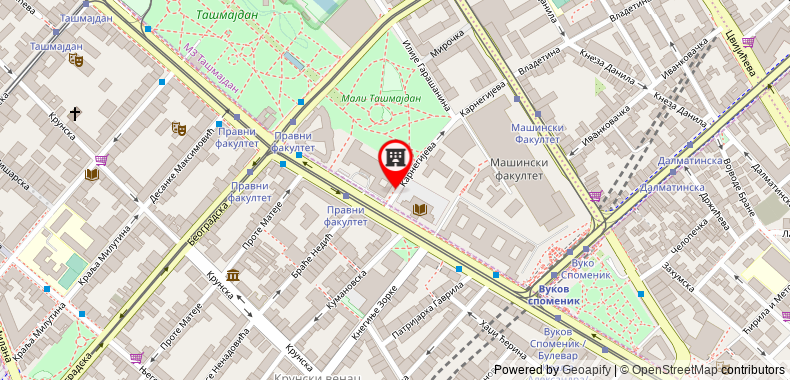 Metropol Palace, a Luxury Collection Hotel, Belgrade on maps