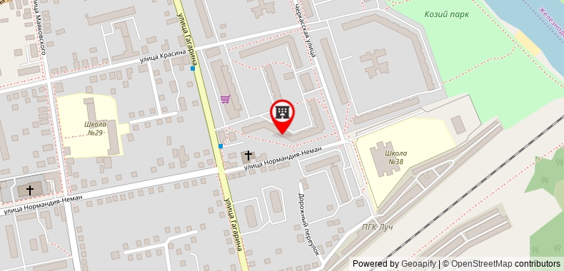 Bản đồ đến Apartments Normandiya-Neman 93