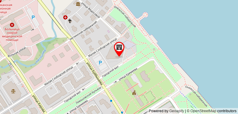 Onego Palace Hotel on maps