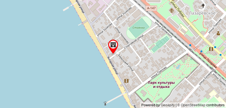 在地图上查看120平方米開放式獨立屋(拉扎勒弗斯科耶市中心) - 有2間私人浴室