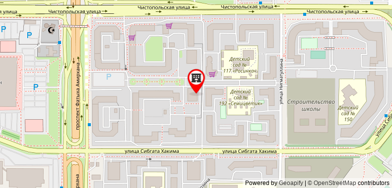 在地图上查看41平方米開放式公寓(諾瓦薩維諾夫斯基) - 有1間私人浴室