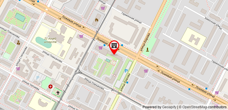 Bản đồ đến Apartaments on Kirova 23v