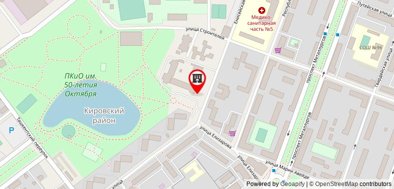 Bản đồ đến Khách sạn Business Matreshka Plaza