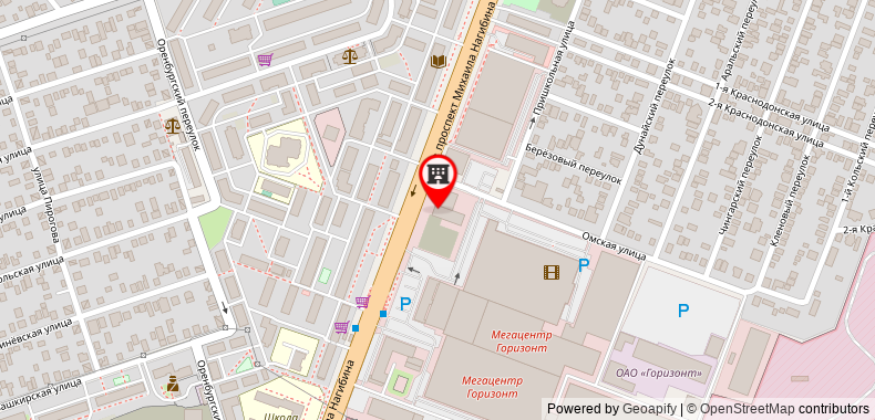 Bản đồ đến Khách sạn Radisson Gorizont Rostov-on-Don