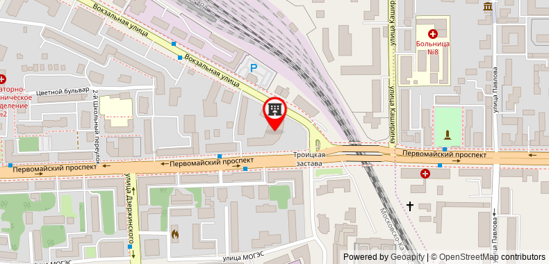 Bản đồ đến Khách sạn AMAKS Congress Ryazan
