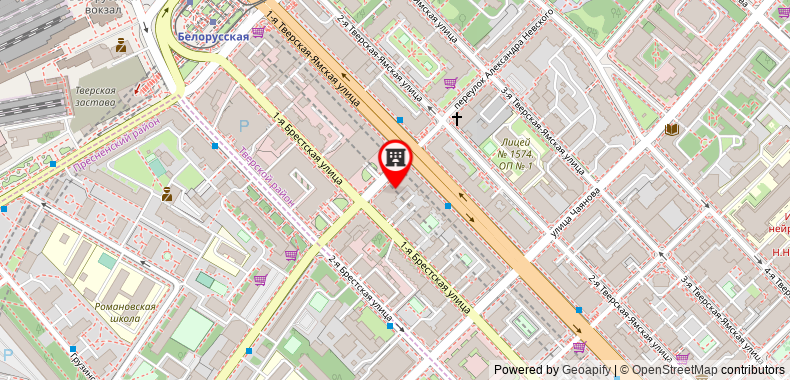 Bản đồ đến Khách sạn Sheraton Palace , Moscow