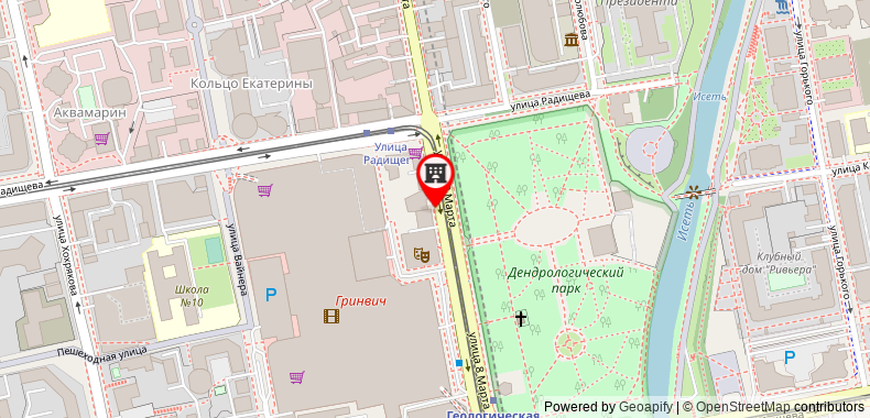 Bản đồ đến Khách sạn Chekhov