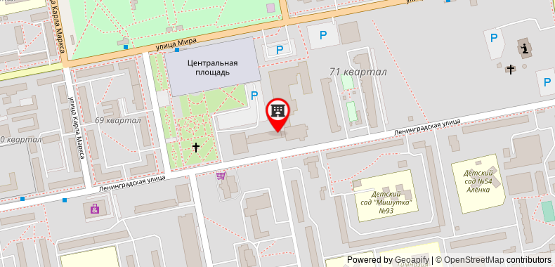 Bản đồ đến Khách sạn Zvezda Zhiguley