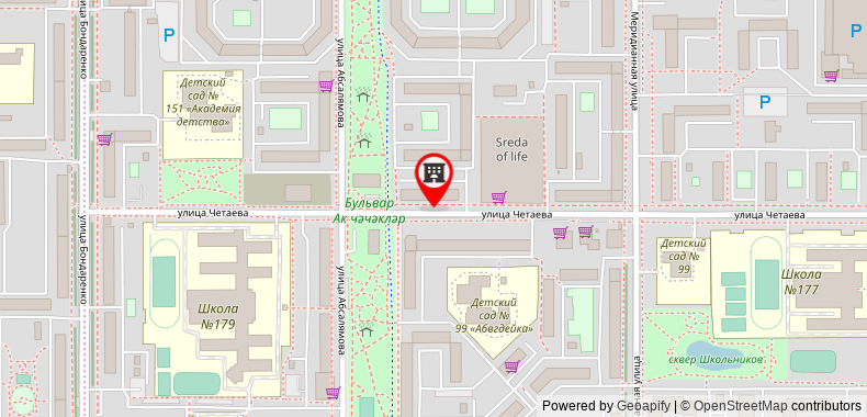 Bản đồ đến Apartments on Chetayev