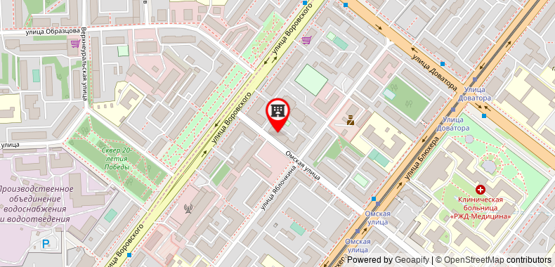 Bản đồ đến Khách sạn Gorodki