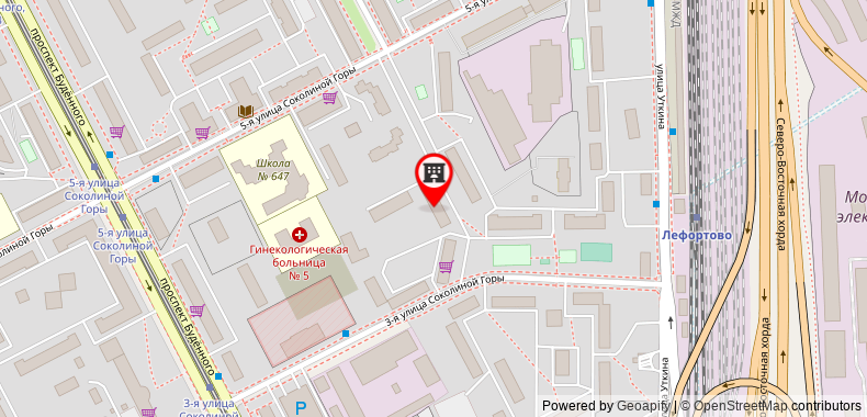 Bản đồ đến Khách sạn Sokolinaya Gora Mini-