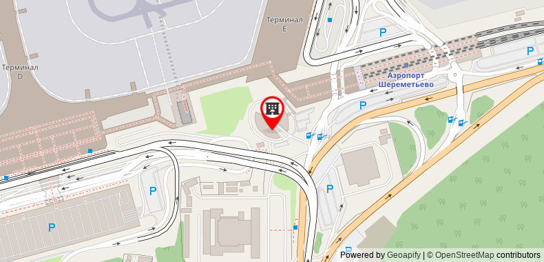 Bản đồ đến Khách sạn Radisson Blu Moscow Sheremetyevo Airport