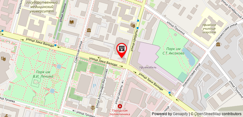 Bản đồ đến Khách sạn Sheraton Ufa