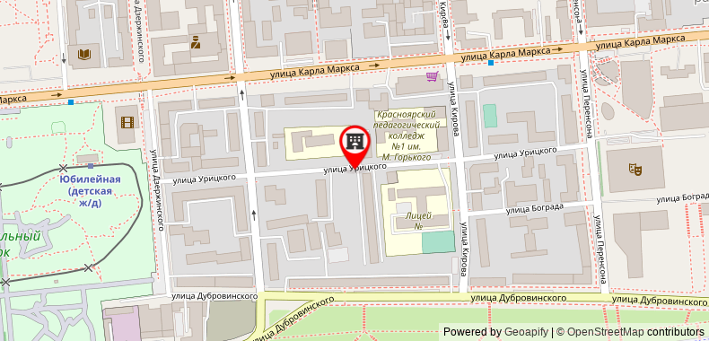 Bản đồ đến Standard class apartment on 125a Uritskogo street