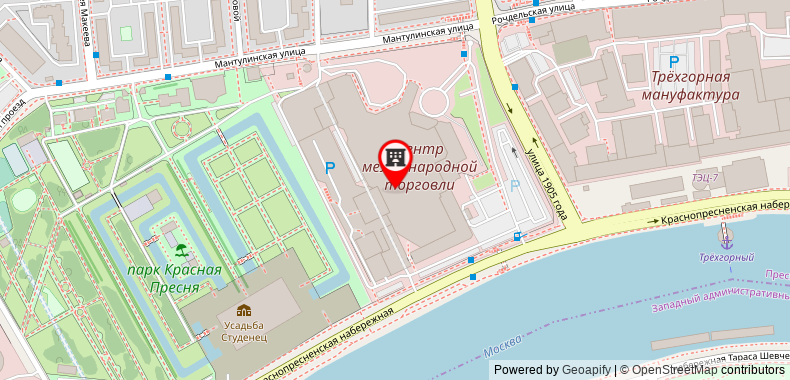 Bản đồ đến Crowne Plaza Moscow World Trade Centre