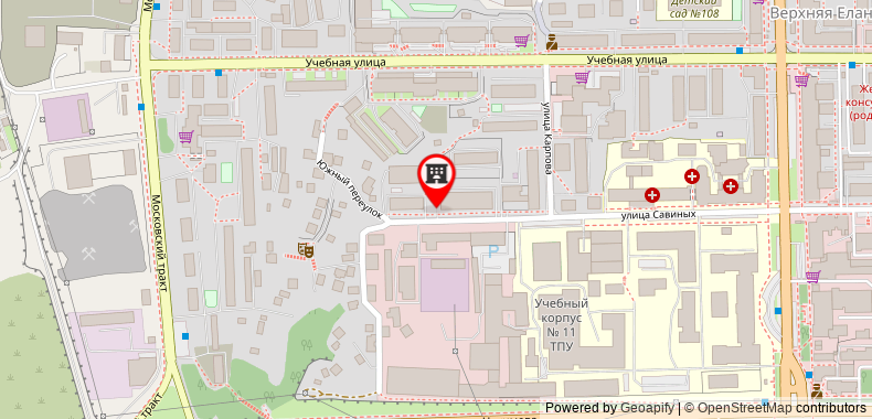 Bản đồ đến Apartment Petrovskie on Savinykh 4A
