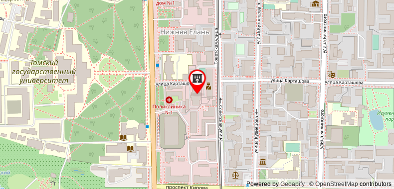 Bản đồ đến Apartament Petrovskie on Kartashova 3
