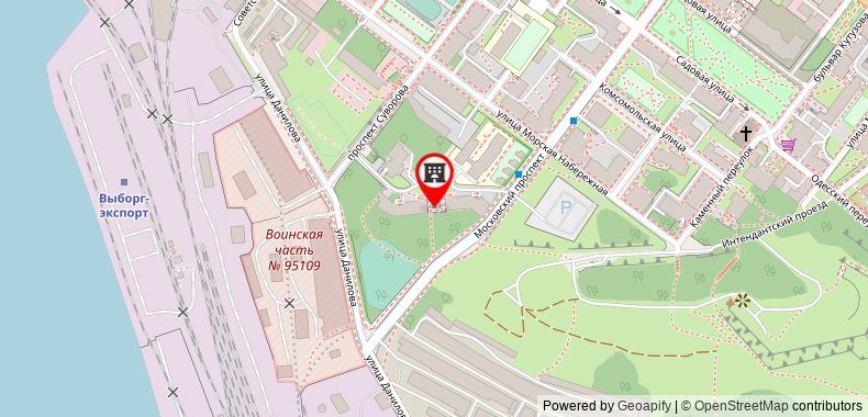 Bản đồ đến W Two-room apartment on Moskovsky Prospekt
